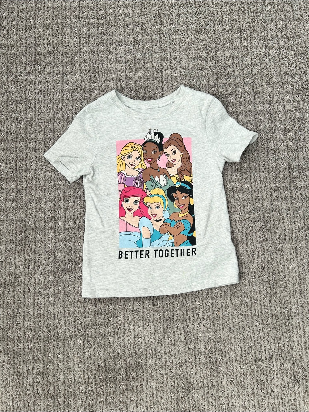 Disney Light Gray Girls' 'Better Together' Princess Graphic Tee